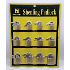 SHENLING PADLOCK (CARD) 20*25*30 排庄锁 (1x12)