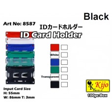 Name Badge Holder KIJO NT8587 Black (1x100)