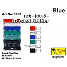 Name Badge Holder KIJO NT8587 Blue (1x100)