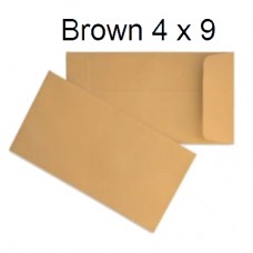 Brown Envelope 4" x9" (500's)