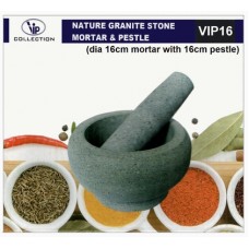 Mortar & Pestle (Lesung Batu) 16cm (1x4)