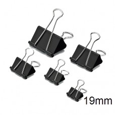 Binder Clip Black DL8355-19mm (1x12)