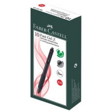 Faber Castell Fast Gel Z Pen 0.5 Red 642721 (1x10)