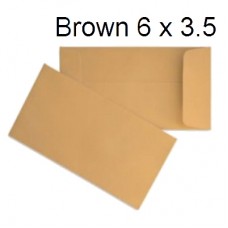 Brown Envelope 6" x 3.5" (500's)