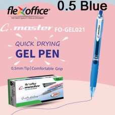 G-Master Retractable Gel Pen 0.5 (1x12) Blue