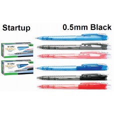 Start Up 0.5 Retractable Ball Pen Black (1x36)