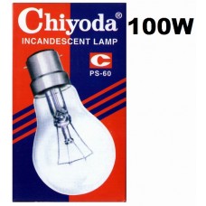 Chiyoda Bulb Clear Pin 100w (1x10)