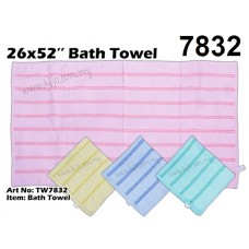BATH TOWEL 26"x52" TW7832 (1x12)