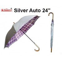 Umbrella UV Silver Auto 24'' K226UV (1x6)