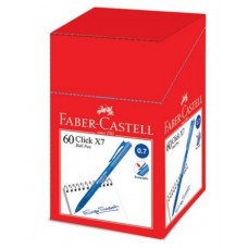 Faber Castell Click X7 Ball Pen 0.7 Blue (1x60)